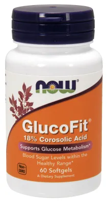 NOW Supplements GlucoFit - 60 Softgels