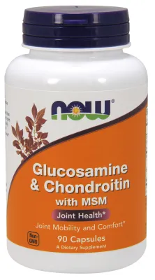 NOW Supplements Glucosamine & Chondroitin with MSM - 90 Veg Capsules