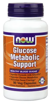 NOW Supplements Glucose Metabolic Support - 90 Veg Capsules