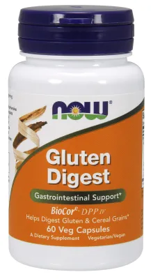 NOW Supplements Gluten Digest - 60 Veg Capsules