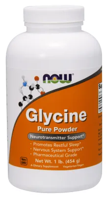 NOW Supplements Glycine Pure Powder - 1 lb.