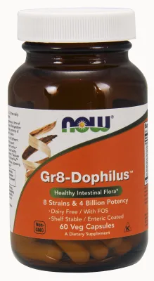 NOW Supplements Gr8-Dophilus - 60 Veg Capsules