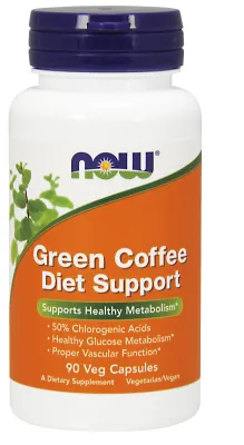 NOW Supplements Green Coffee Diet Support - 90 Veg Capsules