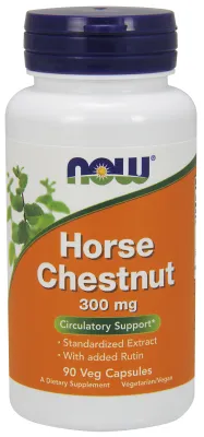 NOW Supplements Horse Chestnut 300 mg - 90 Veg Capsules