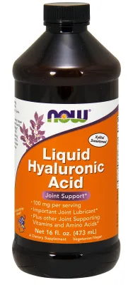 NOW Supplements Hyaluronic Acid 100 mg Liquid - 16 fl. oz.