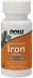 NOW Supplements Iron 36 mg Double Strength - 90 Veg Capsules