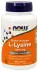 NOW Supplements L-Lysine, Double Strength 1000 mg - 100 Tablets