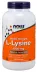 NOW Supplements L-Lysine, Double Strength 1000 mg - 250 Tablets