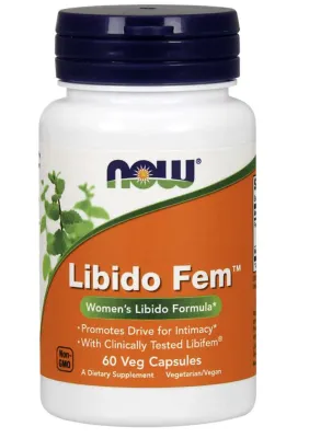 NOW Supplements Libido Fem - 60 Veg Capsules