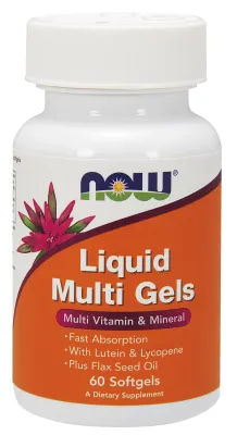 NOW Supplements Liquid Multi Gels - 60 Softgels