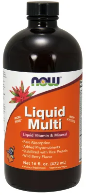 NOW Supplements Liquid Multi, Wild Berry Flavor - 16 fl. oz.