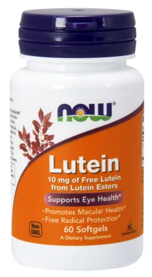 NOW Supplements Lutein 10 mg - 60 Softgels