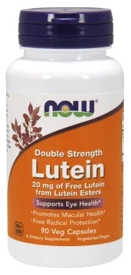 NOW Supplements Lutein, Double Strength 20 mg - 90 Veg Capsules