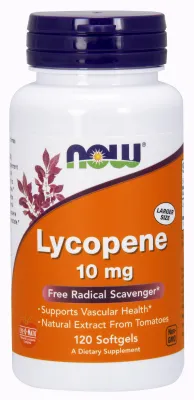 NOW Supplements Lycopene 10 mg - 120 Softgels