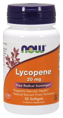 NOW Supplements Lycopene 20 mg - 50 Softgels
