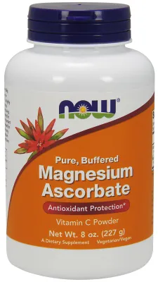 NOW Supplements Magnesium Ascorbate Powder - 8 oz.