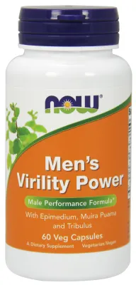 NOW Supplements Men's Virility Power - 60 Veg Capsules