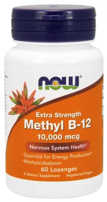 NOW Supplements Methyl B-12 10,000 mcg - 60 Loz.