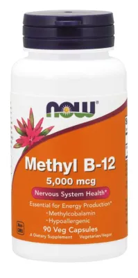 NOW Supplements Methyl B-12 5000 mcg - 90 Veg Capsules