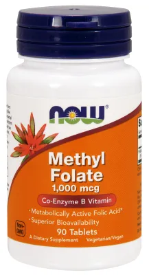 NOW Supplements Methyl Folate 1,000 mcg