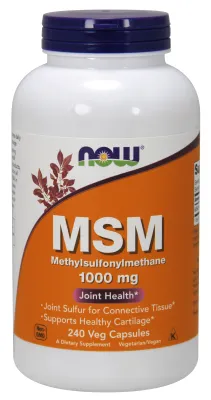 NOW Supplements MSM 1000 mg - 240 Veg Capsules