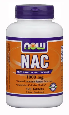 NOW Supplements NAC 1000 mg - 120 Tablets