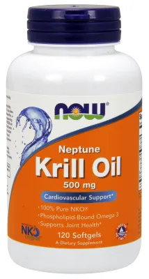 NOW Supplements Neptune Krill Oil 500 mg - 120 Softgels