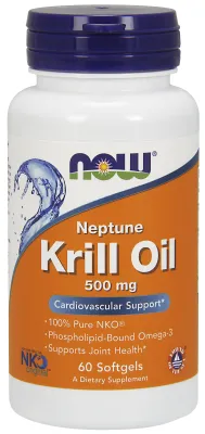 NOW Supplements Neptune Krill Oil 500 mg - 60 Softgels