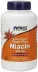 NOW Supplements Niacin 500 mg, Double Strength Flush-Free - 180 Veg Capsules