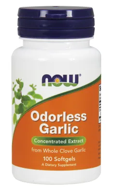 NOW Supplements Odorless Garlic - 100 Softgels