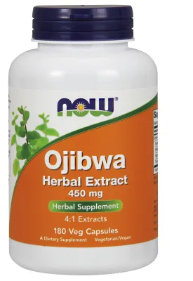 NOW Supplements Ojibwa Herbal Extract 450 mg - 180 Veg Capsules