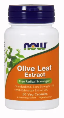 NOW Supplements Olive Leaf Extract - 50 Veg Capsules