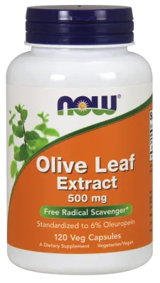 NOW Supplements Olive Leaf Extract 500 mg - 120 Veg Capsules