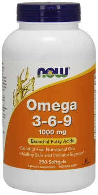 NOW Supplements Omega 3-6-9 1000 mg - 250 Softgels