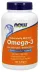 NOW Supplements Omega-3, Molecularly Distilled & Enteric Coated - 180 Softgels