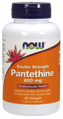 NOW Supplements Pantethine 600 mg - 60 Softgels