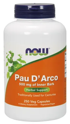 NOW Supplements Pau D' Arco 500 mg - 250 Veg Capsules
