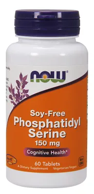 NOW Supplements Phosphatidyl Serine 150 mg - 60 Tablets