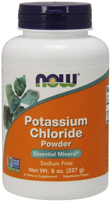 NOW Supplements Potassium Chloride Powder - 8 oz