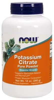 NOW Supplements Potassium Citrate Powder - 12 oz.