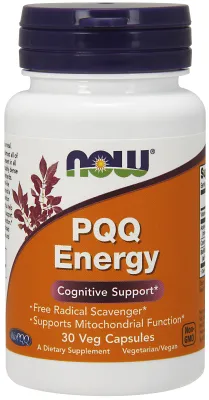 NOW Supplements PQQ Energy - 30 Veg Capsules