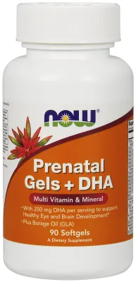 NOW Supplements Prenatal Gels + DHA