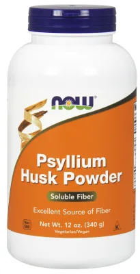 NOW Supplements Psyllium Husk Powder Vegetarian - 12 oz.