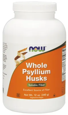 NOW Supplements Psyllium Husks, Whole - 12 oz