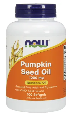 NOW Supplements Pumpkin Seed Oil 1000 mg - 100 Softgels