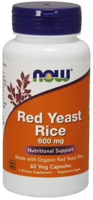 NOW Supplements Red Yeast Rice 600 mg - 60 Veg Capsules