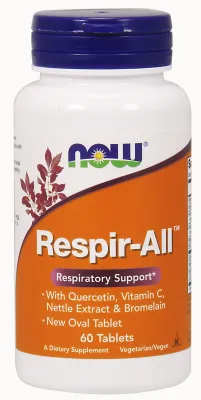 NOW Supplements Respir-All - 60 Tablets