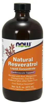 NOW Supplements Resveratrol Liquid Concentrate - 16 fl. oz