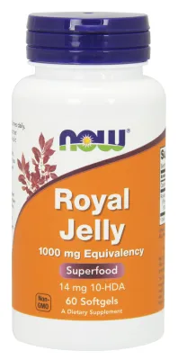 NOW Supplements Royal Jelly 1000 mg - 60 Softgels