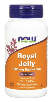 NOW Supplements Royal Jelly - 60 Veg Capsules